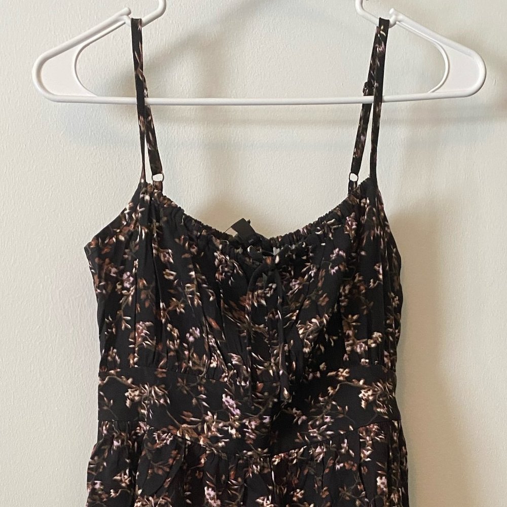 NEW Banana Republic Ruched Mini Dress Black M Petite